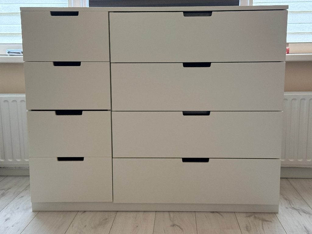 NORDLI ladekast met 8 lades, Ophalen, Gebruikt, 100 tot 150 cm, 5 laden of meer