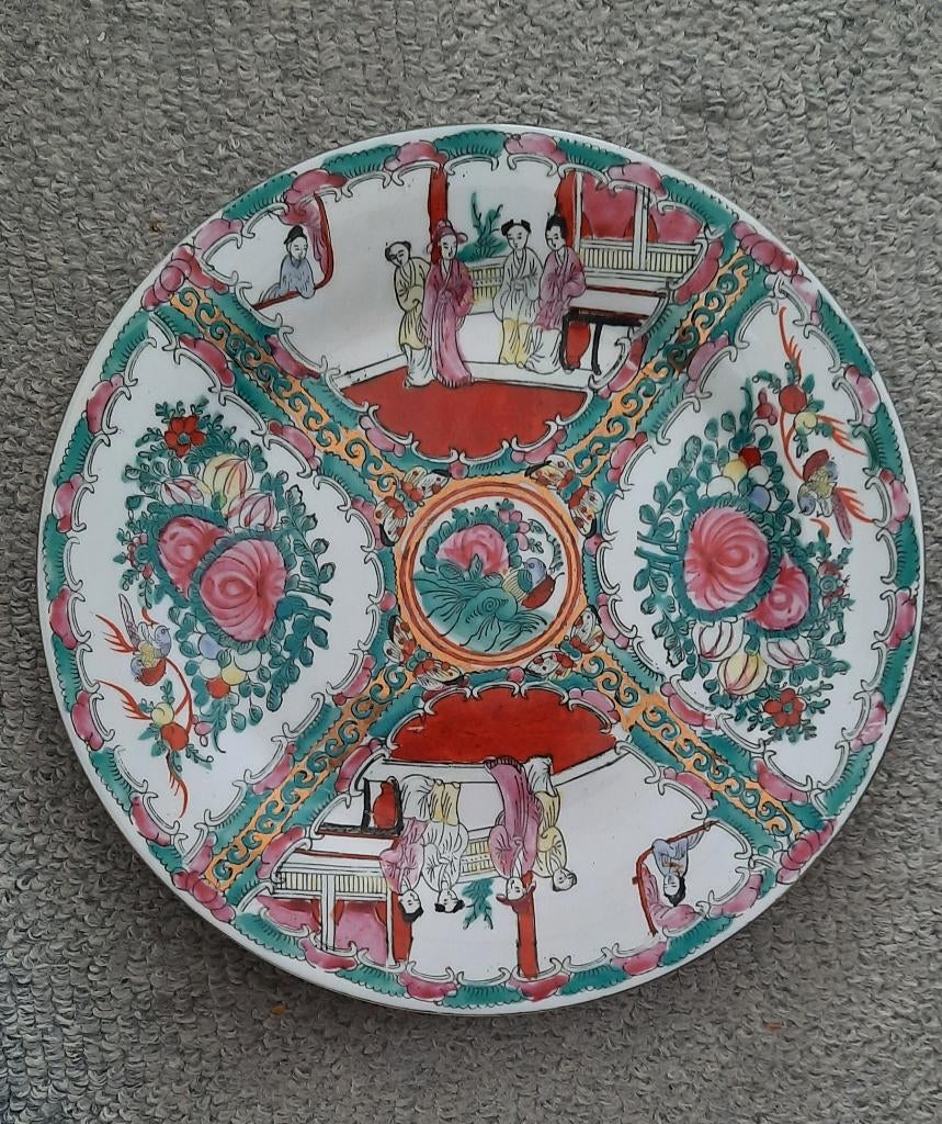 vintage chinees bord doorsnee 16,5 cm, Verzamelen, Retro, Ophalen of Verzenden, Huis en Inrichting