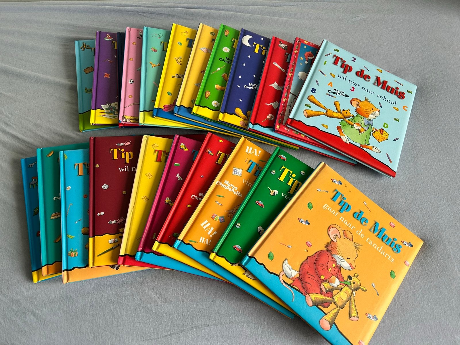 Grote collectie Tip de Muis boeken - 21 stuks, Boeken, Ophalen of Verzenden, Zo goed als nieuw, 2 tot 3 jaar