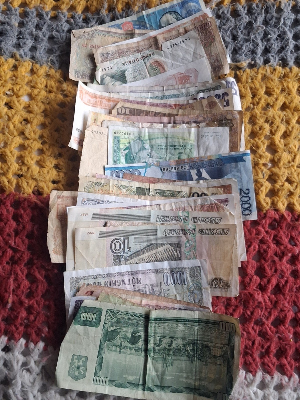 59 gebruikte biljetten, Ophalen of Verzenden, Buitenland, Bankbiljetten