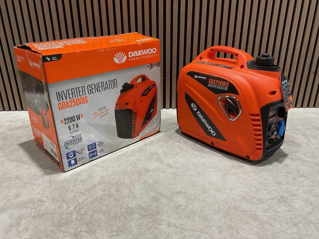 Daewoo Generator Inverter GDA2500IS ‼️, Ophalen, Nieuw, Minder dan 5 kVA, Benzine