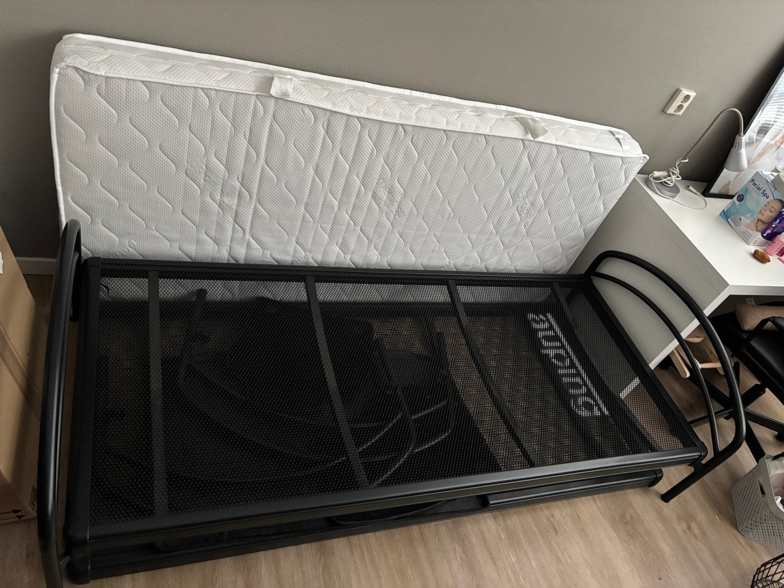 1 persoons auping bed 2 stuks, Ophalen, Zo goed als nieuw, Eenpersoons, 90 cm
