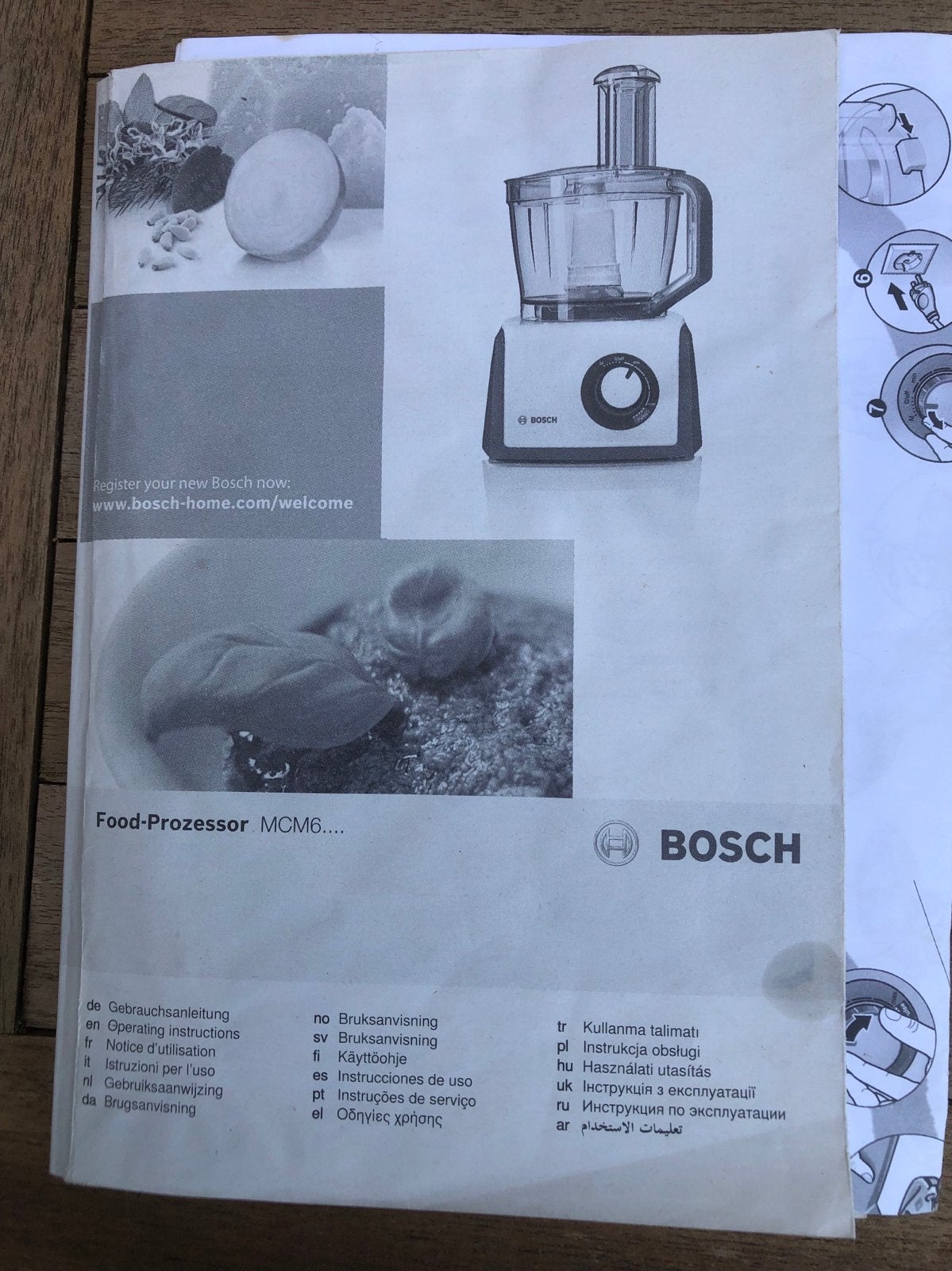 Bosch Foodprocessor MCM68861/01 - Krachtige Keukenhulp, Ophalen, Gebruikt, 3 snelheden of meer, 2 tot 3 liter