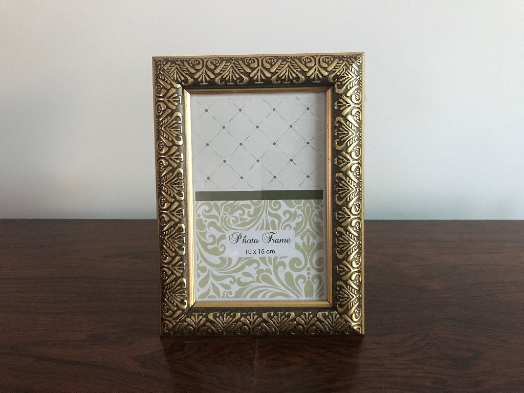 Lijst kader goudkleurig “ barok “ met glas, Antiek en Kunst, Curiosa en Brocante, Ophalen of Verzenden