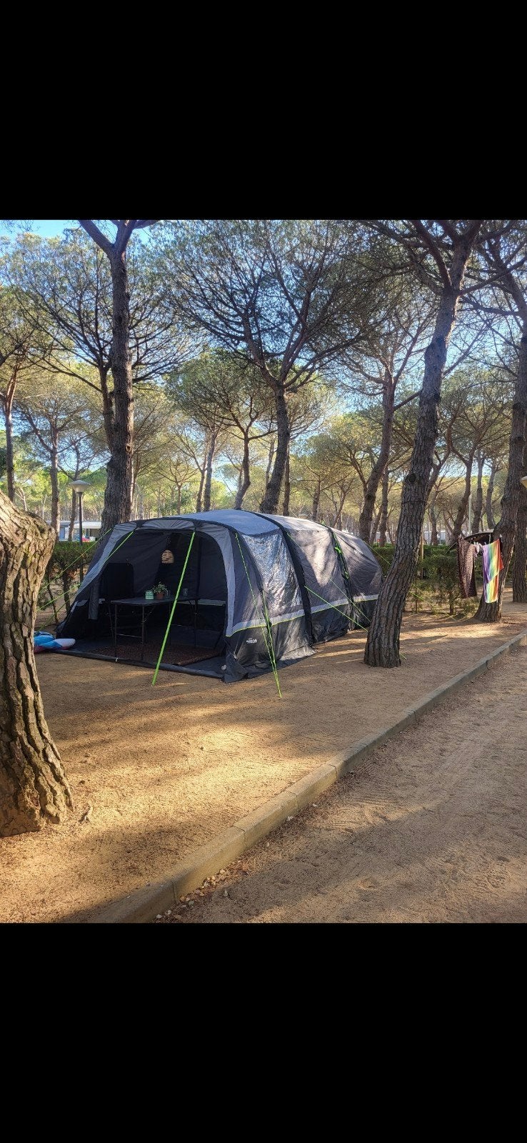 Obelink opblaasbare tent 4x6m met 2 slaapcabines, Ophalen