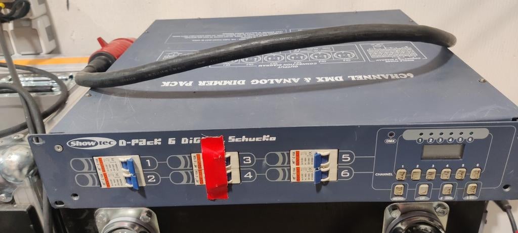 Defecte Showtec D-Pack 6 DMX & Analoge Dimmer Pack, Muziek en Instrumenten, Effecten, Ophalen, Gebruikt