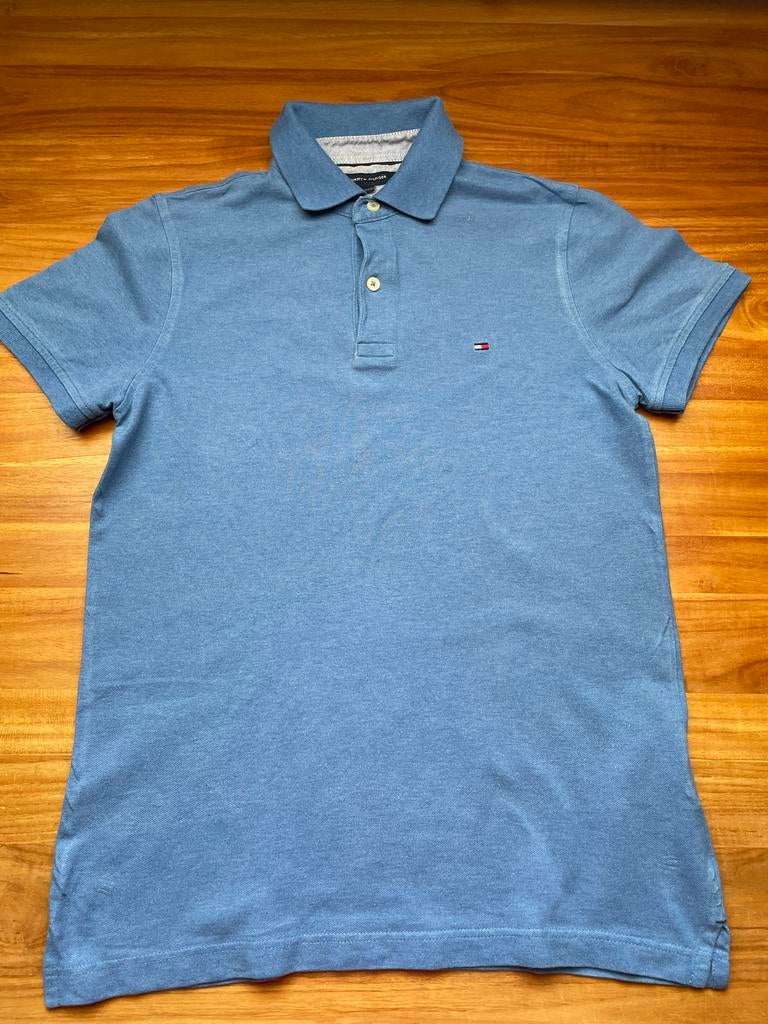 Tommy Hilfiger polo - Maat S - Blauw, Ophalen of Verzenden, Gedragen, Maat 46 (S) of kleiner, Blauw