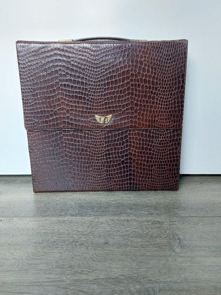 Vintage/Retro platenkoffer voor LP's, Ophalen of Verzenden, Zo goed als nieuw, Overige instrumenten