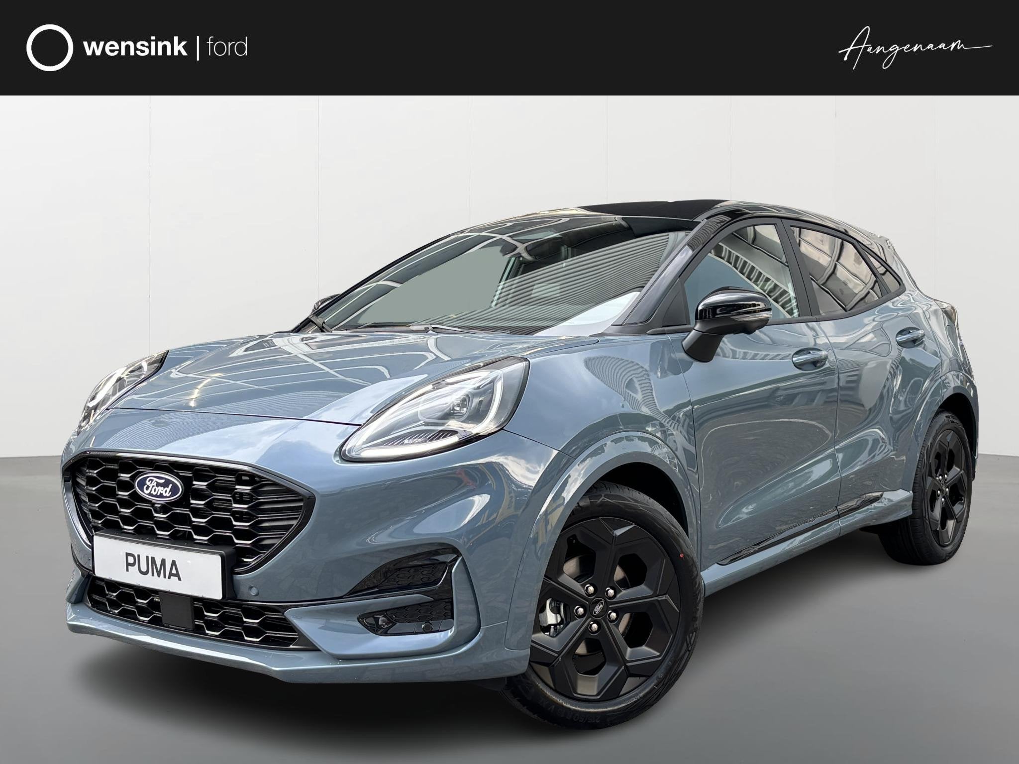 Ford Puma 1.0 EcoBoost Hybrid BlueCruise Edition Autopilot |, Auto's, Ford, Puma, Euro 6, Blauw, Leder en Stof