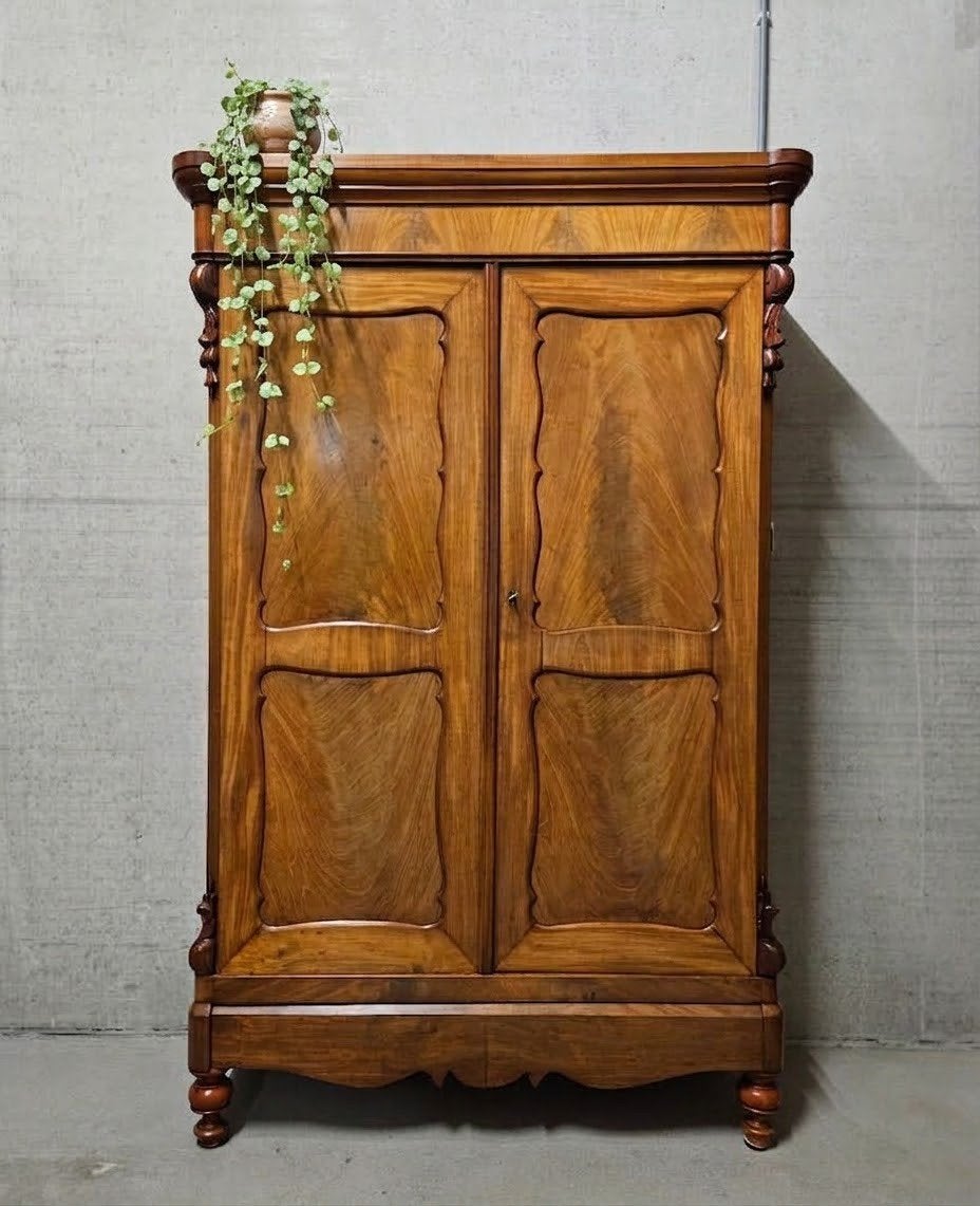Antieke Biedermeier meidenkast demontabel vintage kast, Ophalen of Verzenden
