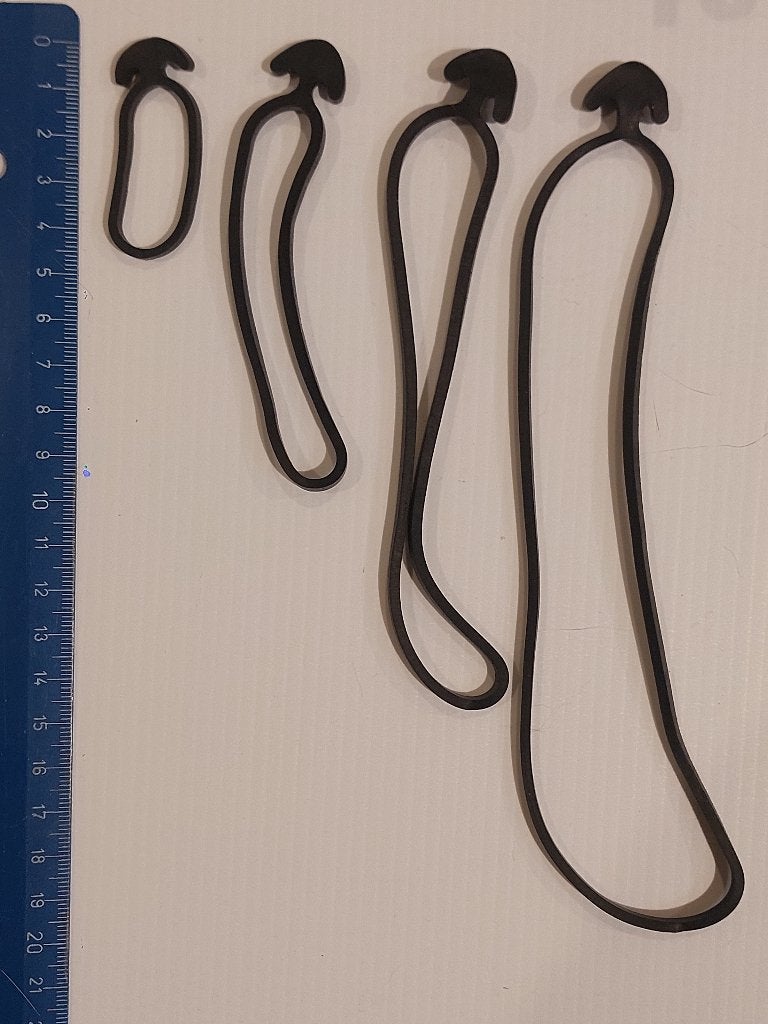 Rubber Elastiek, Kabelbinder, T-tie, Jan willempjes    µ0a, Ophalen of Verzenden, Nieuw