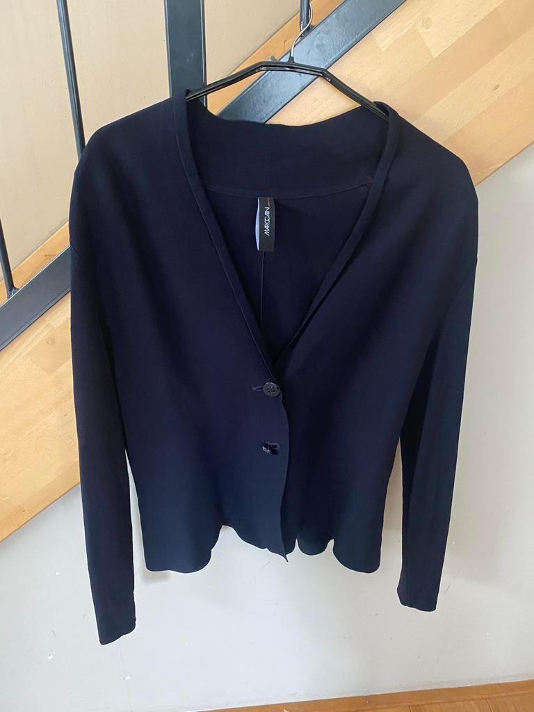 Marc Cain Donkerblauw Vestje - maat s/m, Kleding | Dames, Ophalen, Zo goed als nieuw, Maat 38/40 (M), Blauw