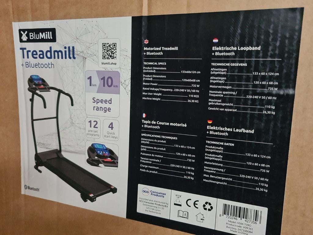 Loopband nog in de verpakking is niet gebruikt., Ophalen, IPS, Nieuw, Full HD