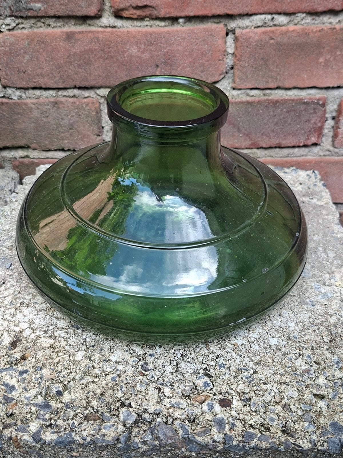 Groene design vaas Bulach Zwitserland no 520 Art Deco, Antiek en Kunst, Ophalen of Verzenden