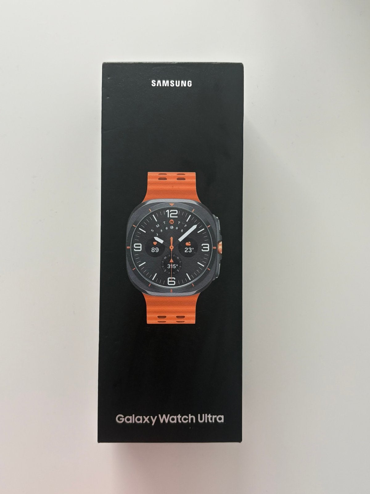 Samsung Galaxy Watch Ultra (Titanium Gray / Orange Strap), Ophalen of Verzenden, Zo goed als nieuw, Oranje, Android