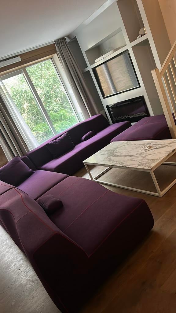 Groot B&B Italia bend  bankstel -, Gebruikt, 100 tot 125 cm, Hoekbank, 300 cm of meer