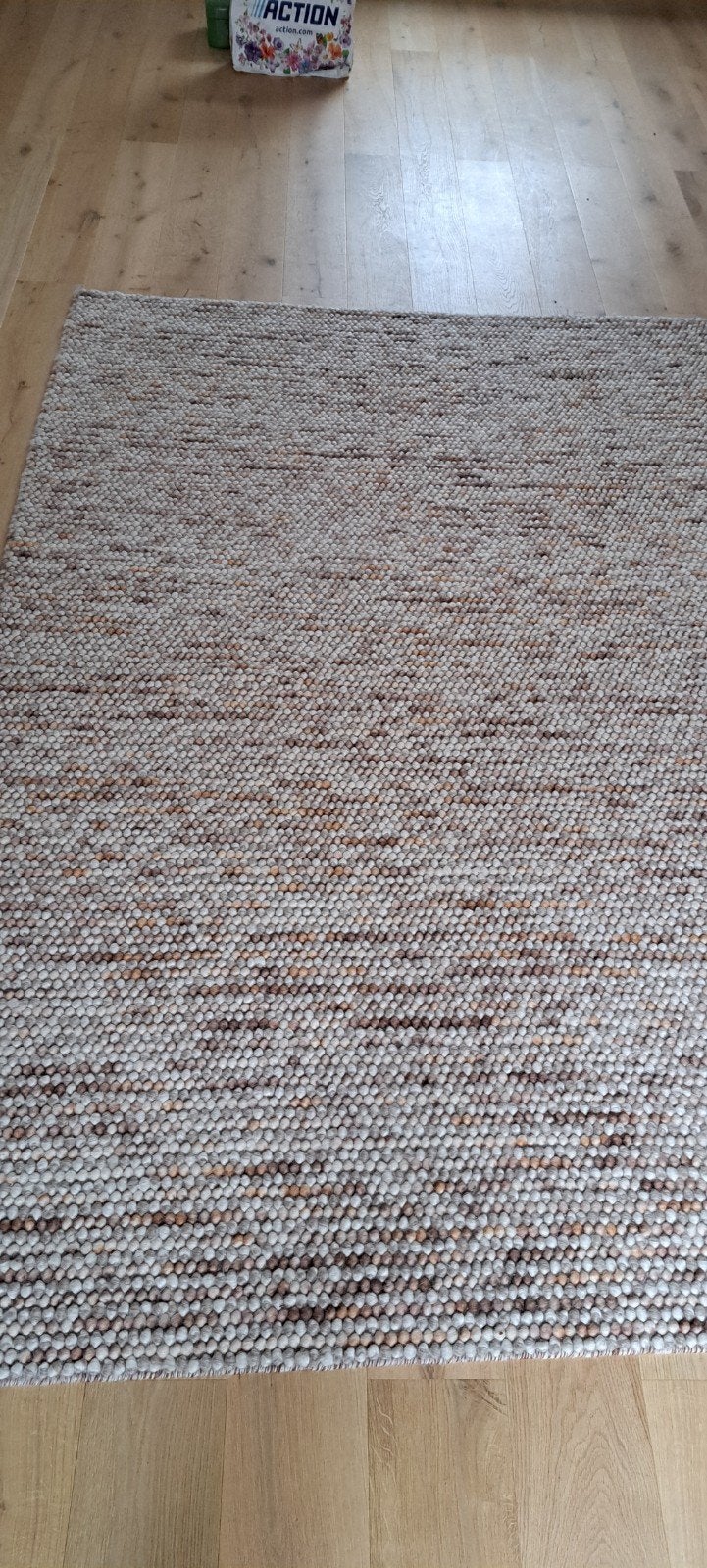 Kwantum Vloerkleed Niagara 200x280 cm Bolletjesstructuur, Ophalen, Bruin, 200 cm of meer, Modern, Speels, Comfortabel