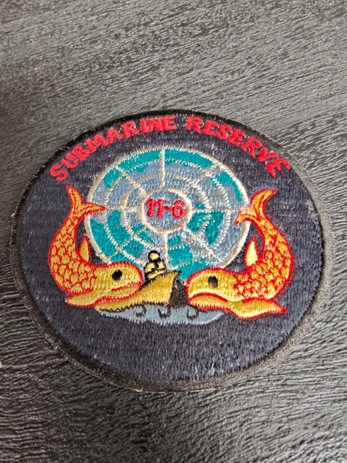 PATCH , SUBMARINE RESERVE Squadron 11-6 US Navy, Ophalen of Verzenden, Marine, Amerika, Embleem of Badge