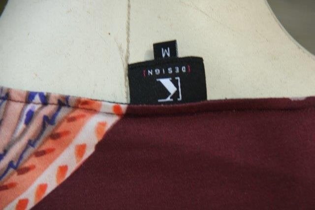 Jurk bordeauxrood/ zwart K-Design mt M Vaste prijs OPRUIMING, Maat 38/40 (M), K-design, Ophalen of Verzenden, Zo goed als nieuw
