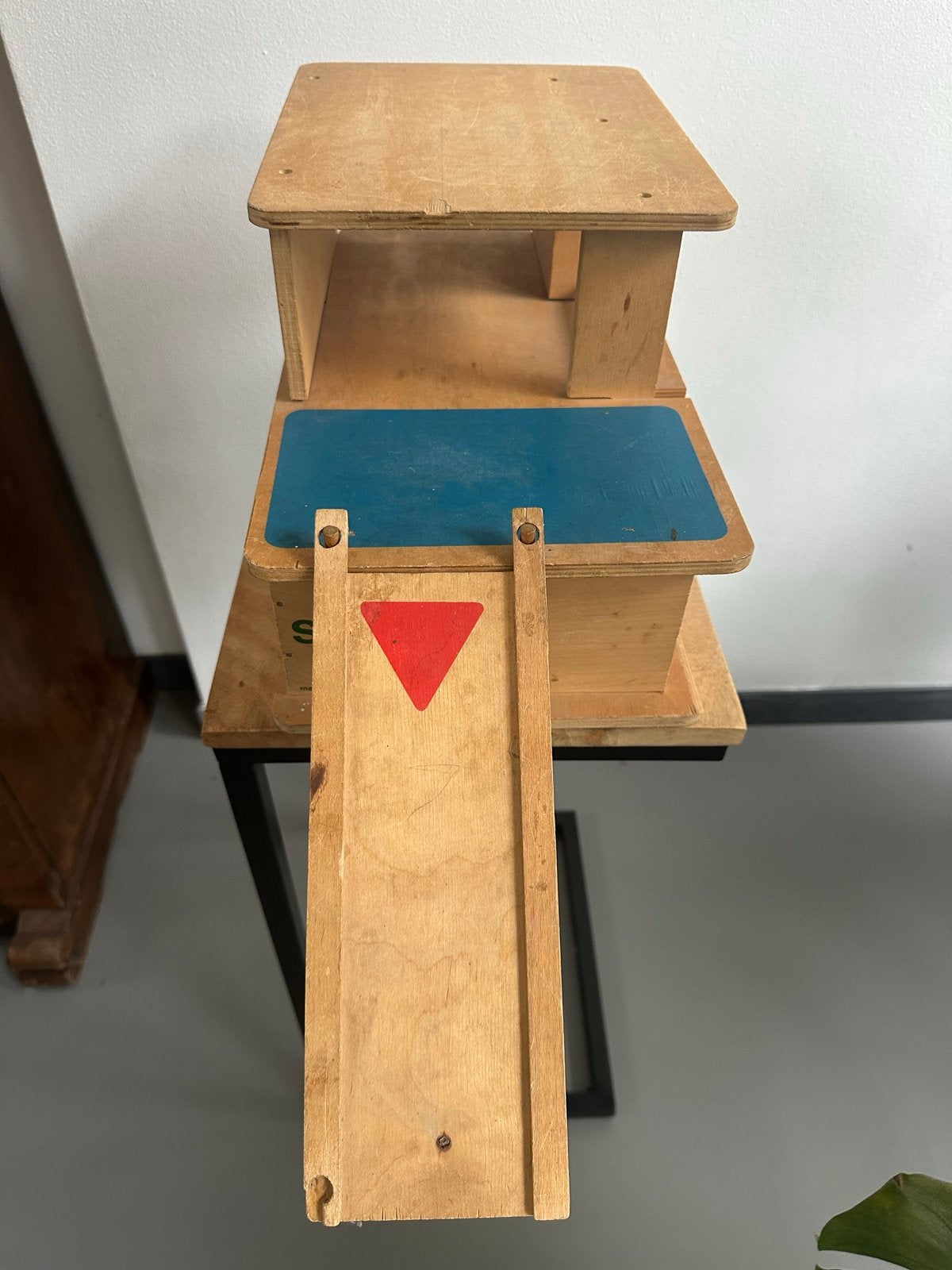 Vintage SIO Garage Houten Speelgoed Made in Holland, Ophalen of Verzenden, Gebruikt, Overige typen
