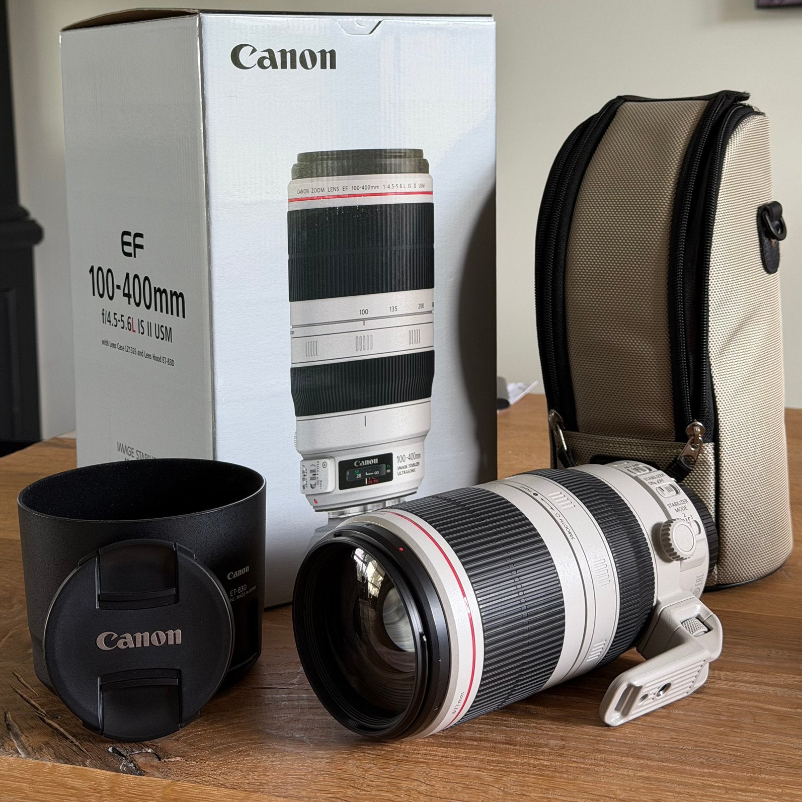 Canon EF 100-400mm f/4.5-5.6 L IS USM mark II, Ophalen, Zo goed als nieuw, Telelens