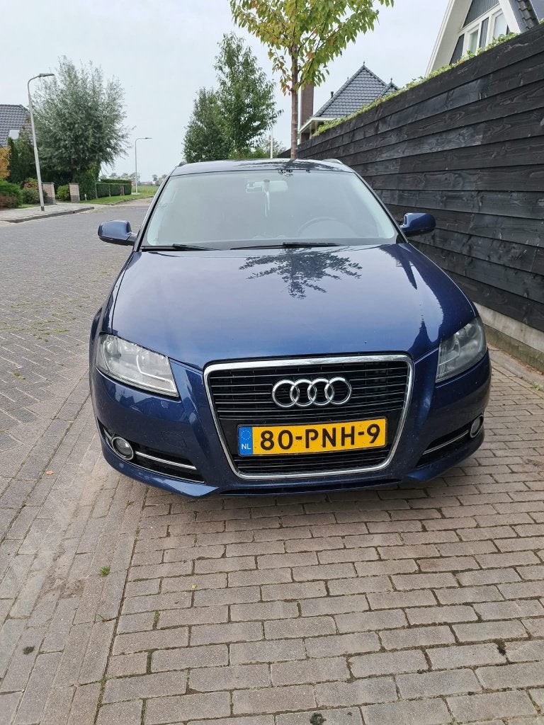 Audi A3 1.6 TDI 77KW Sportback 2011 Blauw, Auto's, Voorwielaandrijving, Stof, 1295 kg, 4 cilinders