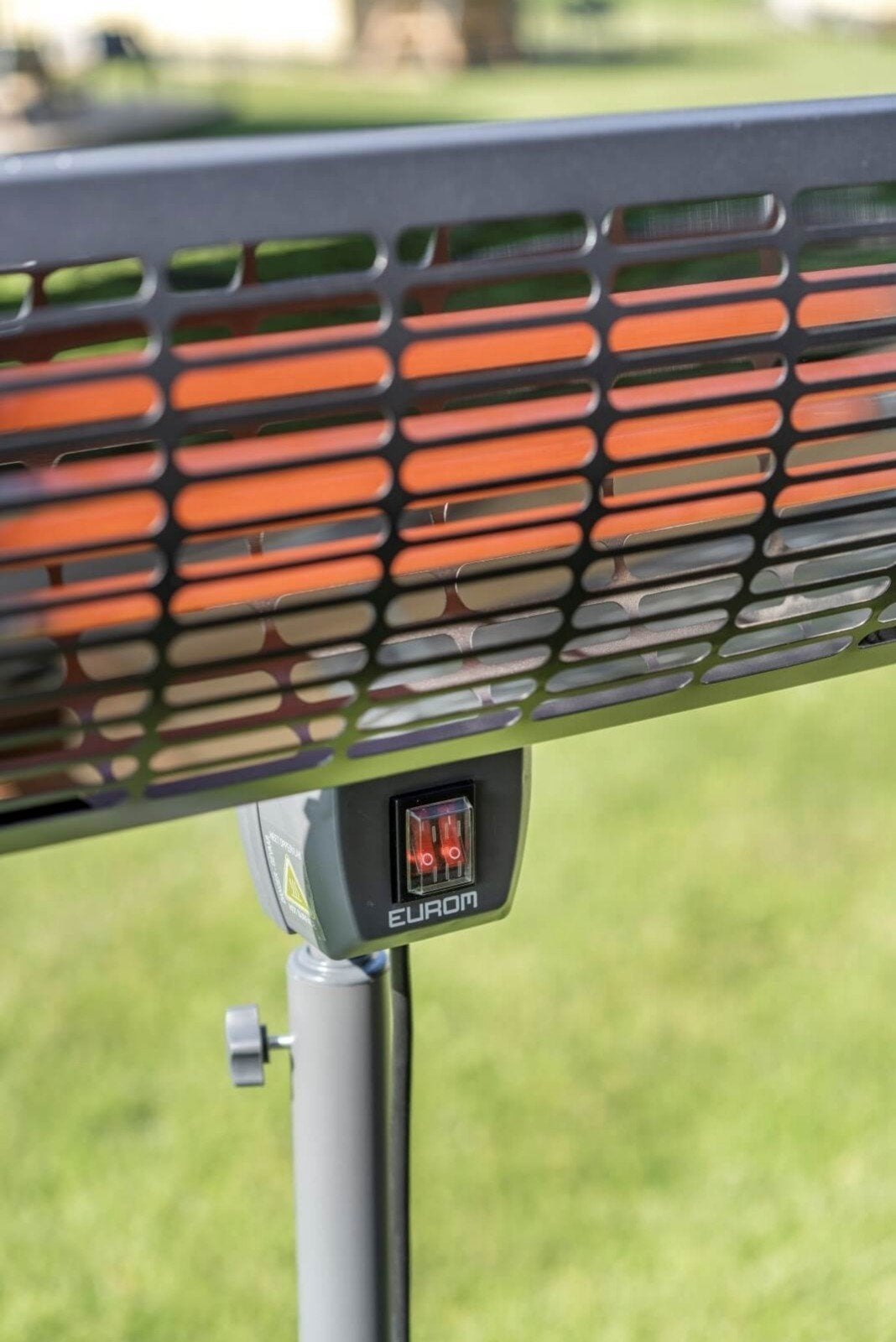Eurom Q-Time 2000S Terrasverwarmer – 2000W, Draaibaar, Gebruikt, Vloer, Ophalen