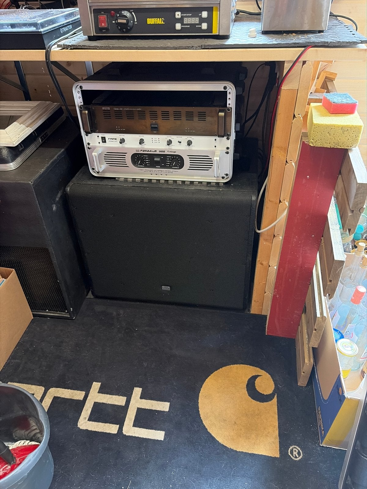 Dap brx-18ba actief subwoofer, Ophalen of Verzenden, Gebruikt, Subwoofer, Overige merken