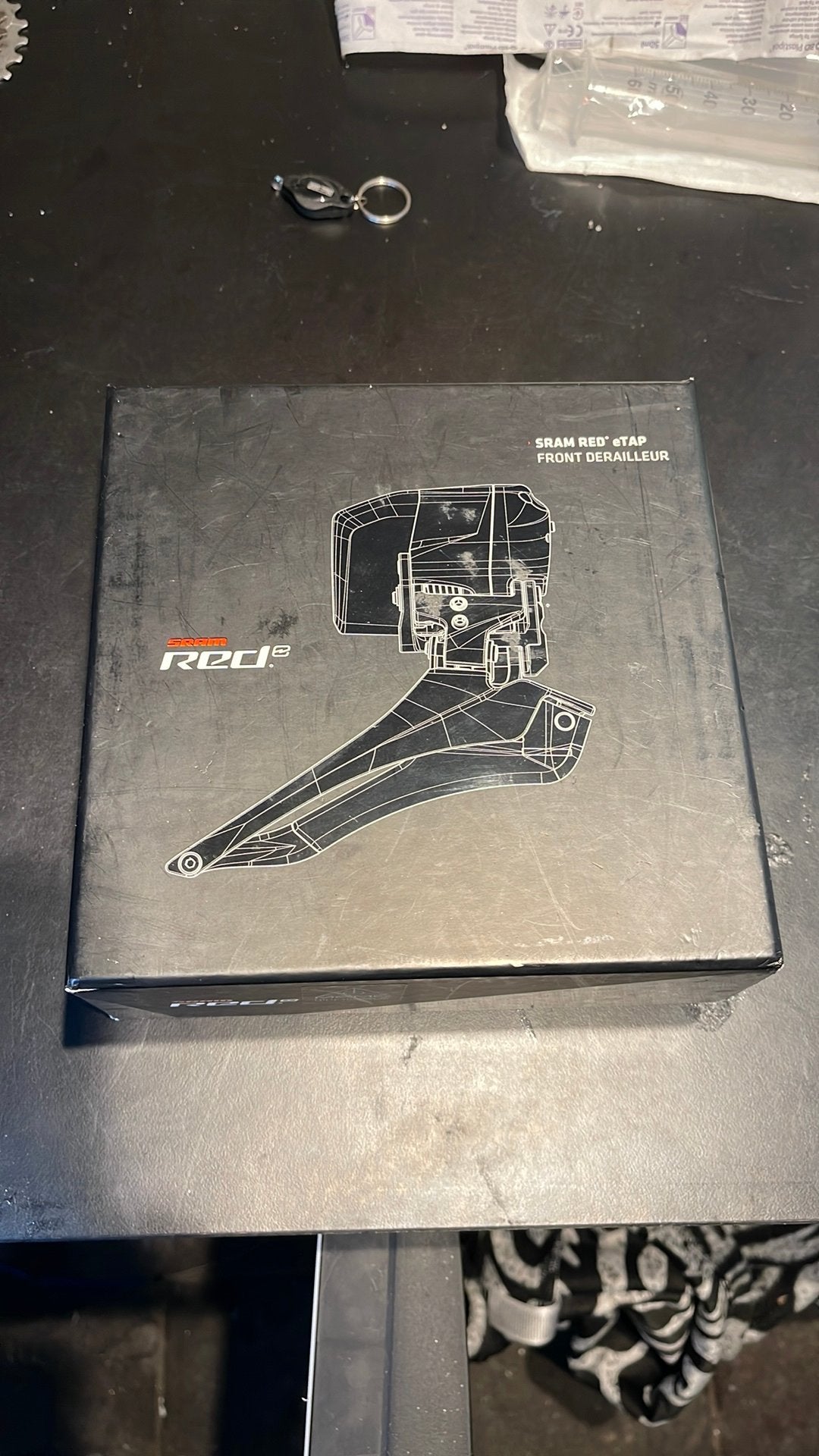 Sram Red eTAP front derailleur, Fietsen en Brommers, Gebruikt, Kunststof, Ophalen of Verzenden, Derailleur of Ketting