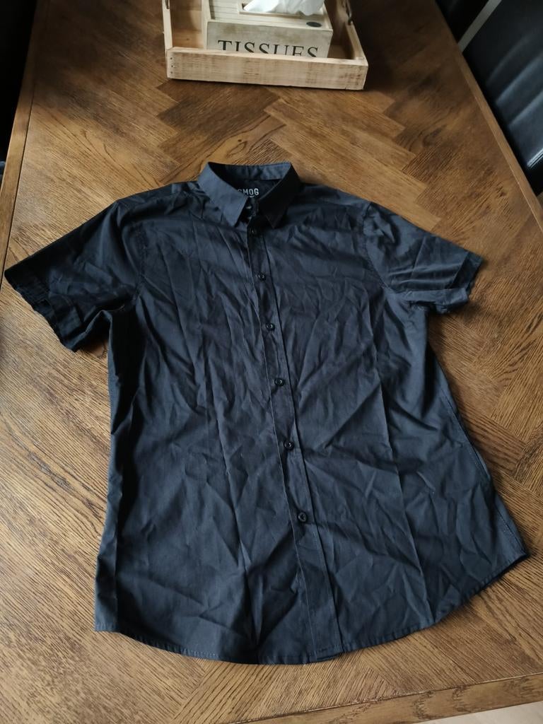 Nieuw Zwart Easy Care Heren Overhemd Korte Mouwen Zomer, Kleding | Heren, Overhemden, Nieuw, Halswijdte 39/40 (M), Zwart, Ophalen of Verzenden