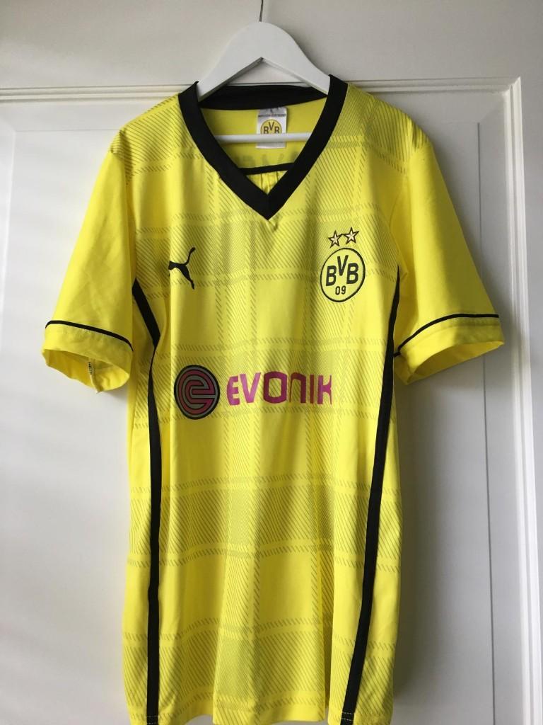 #176-015 Voetbalshirt Aubameyang (Dortmund)te koop! Maat 176, Maat XS of kleiner, Verzenden, Zo goed als nieuw, Shirt