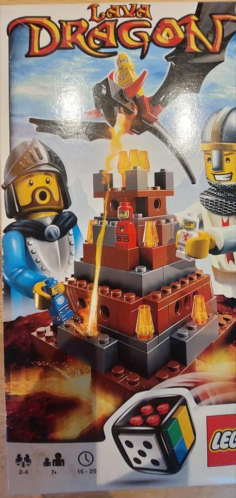 Lego Spel Lava Dragon - Compleet met doos en instructies, Gebruikt, Overige thema's, Lego, Ophalen of Verzenden
