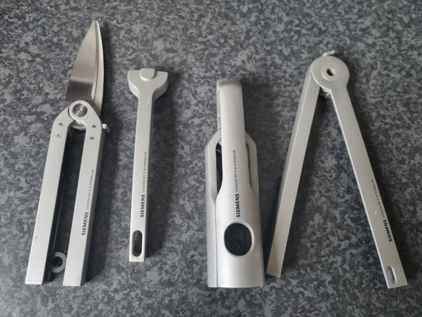 siemens kurkentrekker schaar fles/blikopener porsche design, Ophalen of Verzenden
