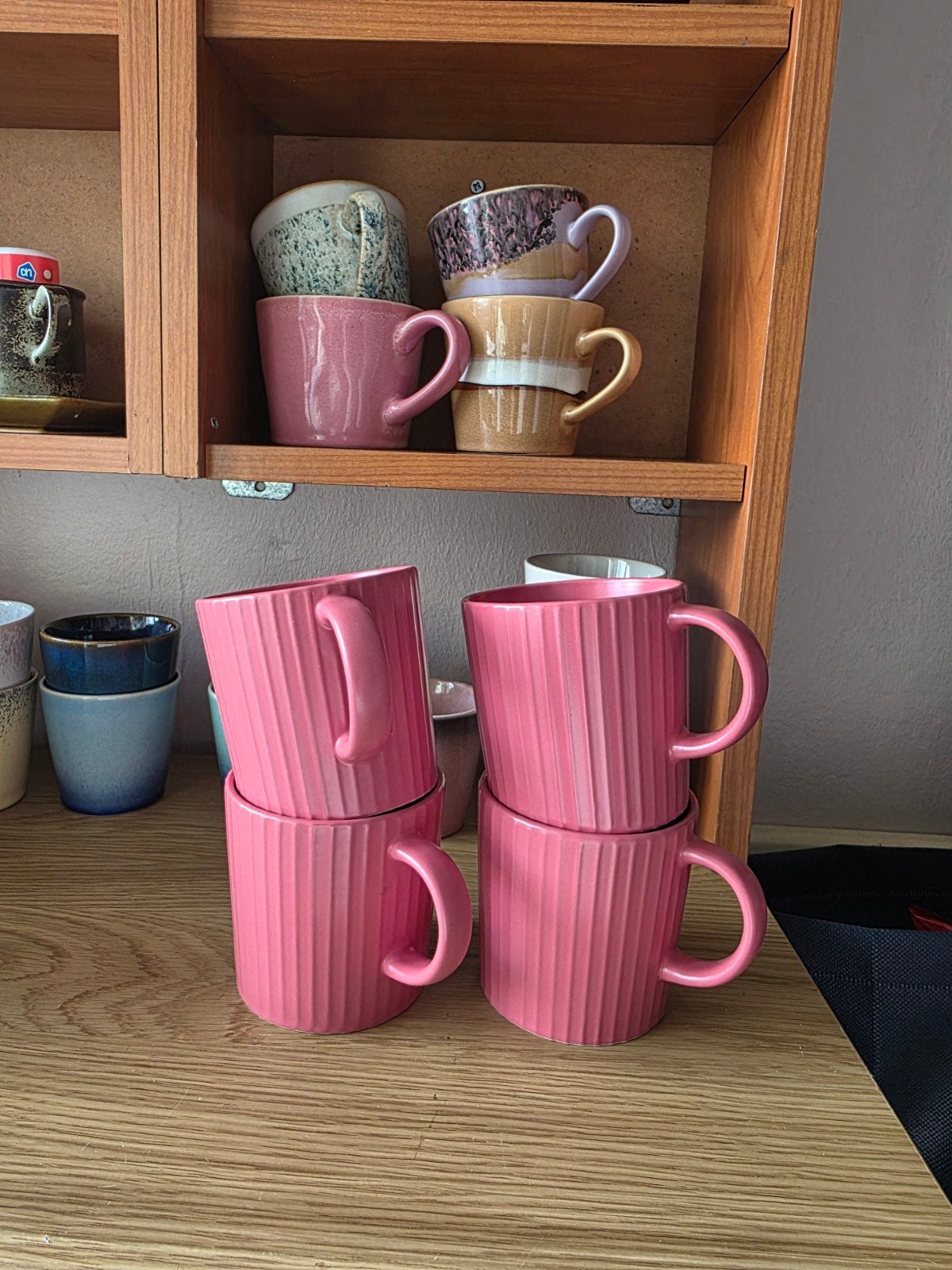 IKEA Roze Bekers/Mokken - Set van 4, Huis en Inrichting, Ophalen, Overige typen, IKEA, Zo goed als nieuw