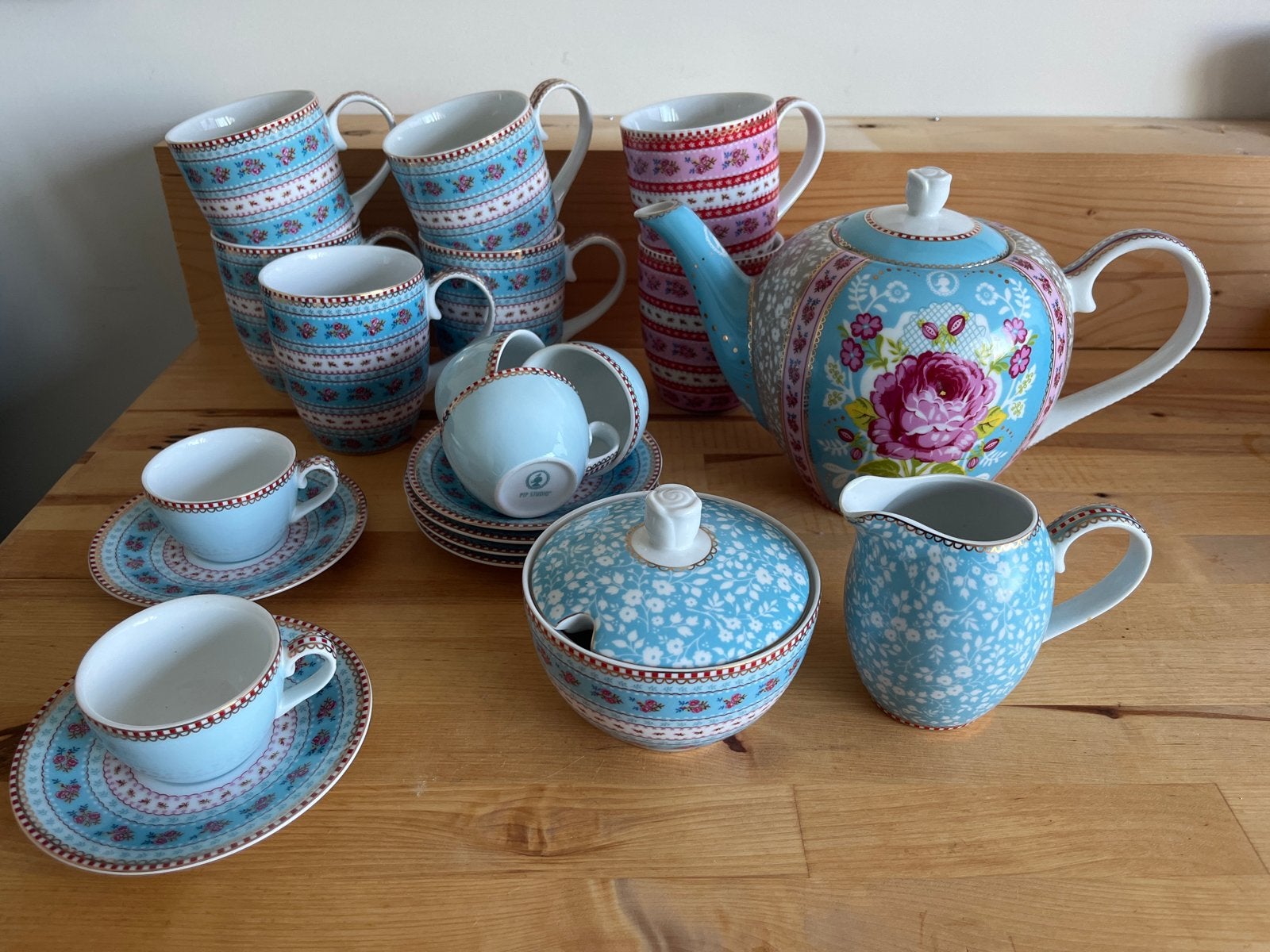 Pip Studio servies Floral collection Ribbon Rose, Pip Studio, Ophalen of Verzenden, Zo goed als nieuw, Modern
