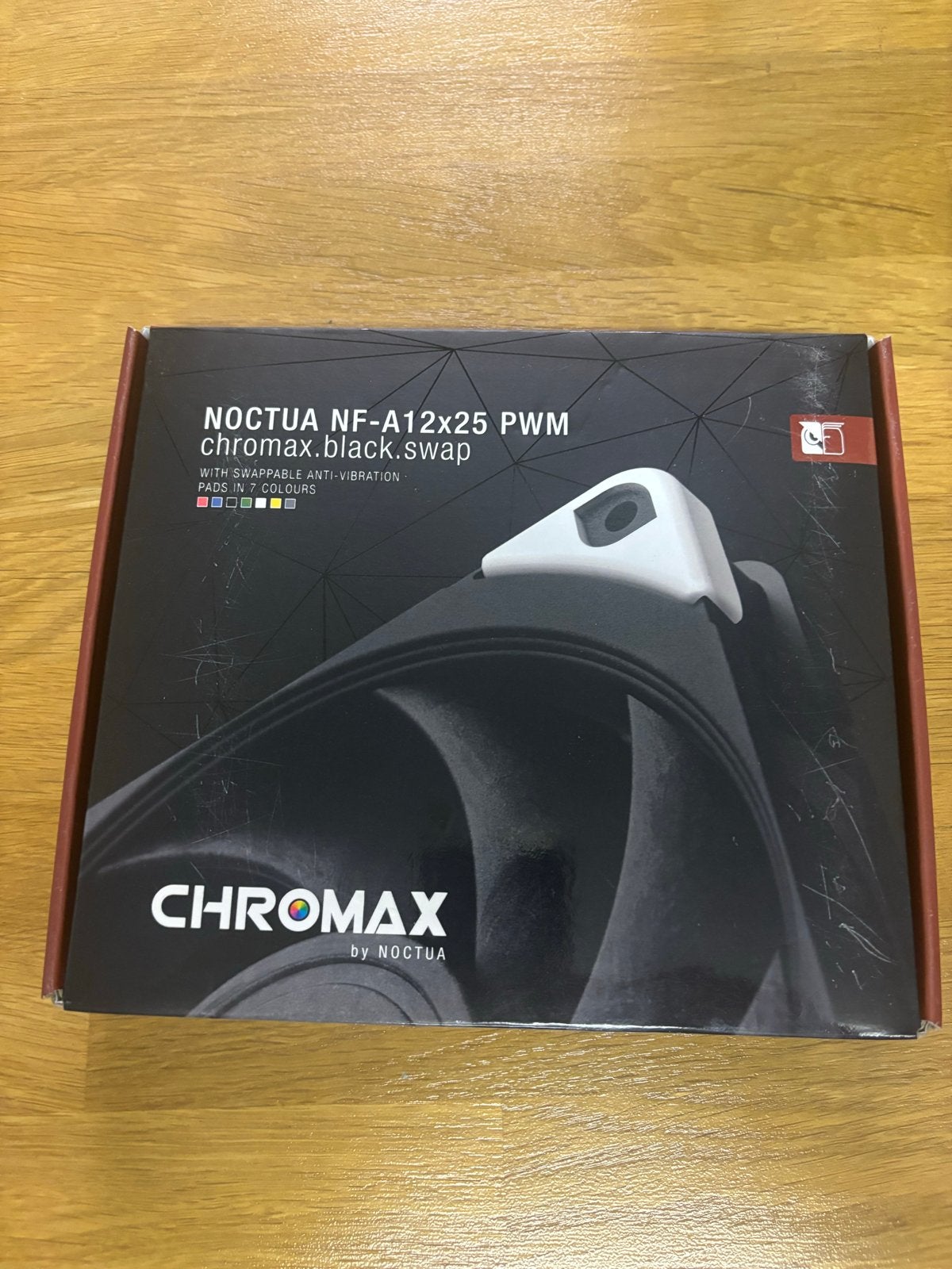 2 x Noctua NF-A12x25 PWM chromax.black.swap ventilator, Ophalen of Verzenden, Zo goed als nieuw, Luchtkoeling