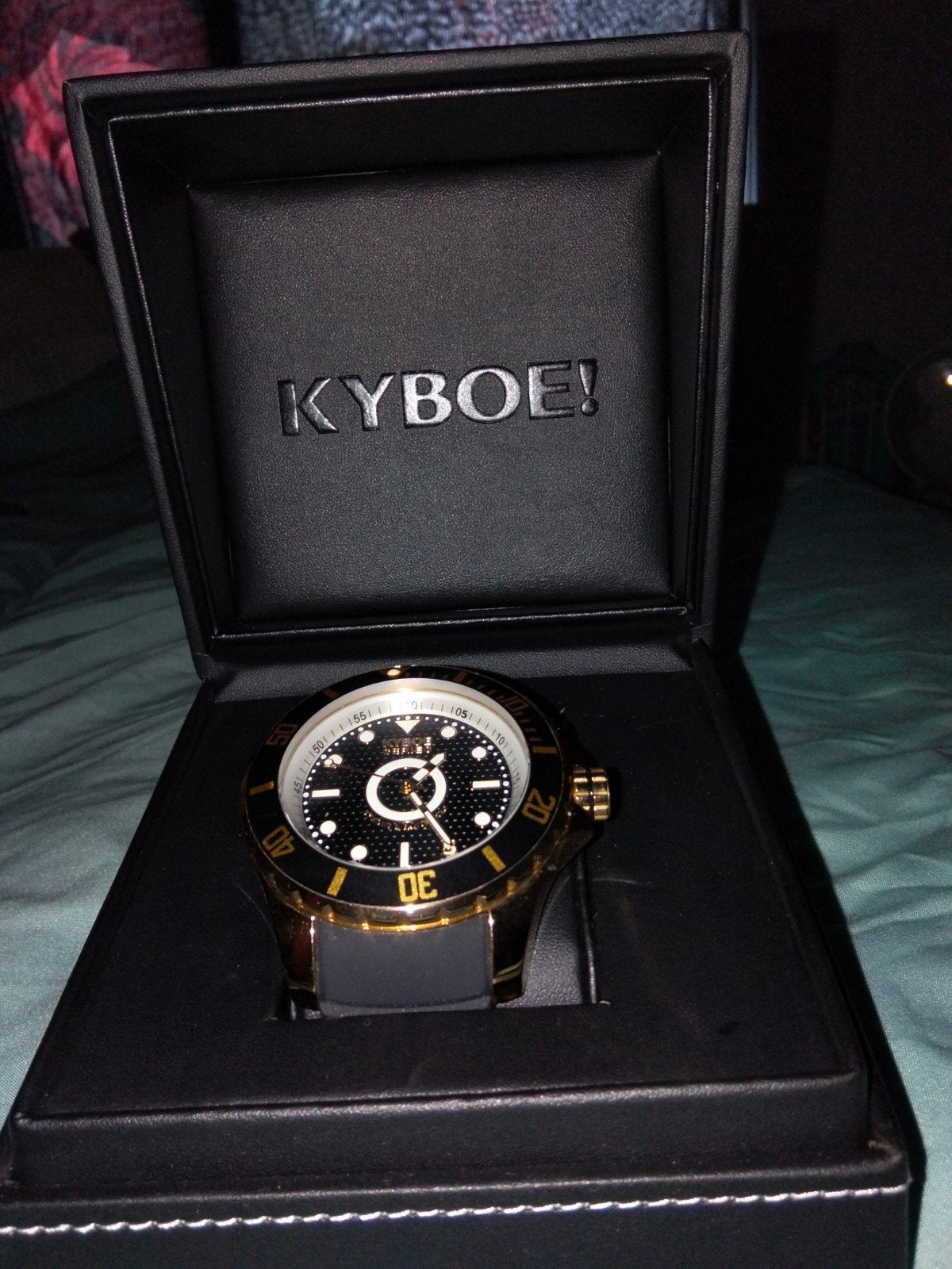 Kyboe! Horloge - Zwart met Goudkleurige Details, Ophalen of Verzenden, Zo goed als nieuw