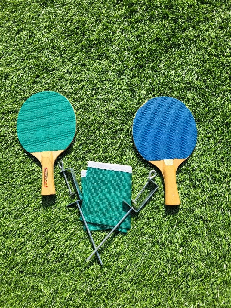 Set voor tafeltennis, Sport en Fitness, Ophalen, Gebruikt, Net, Batje(s) of Balletje(s)