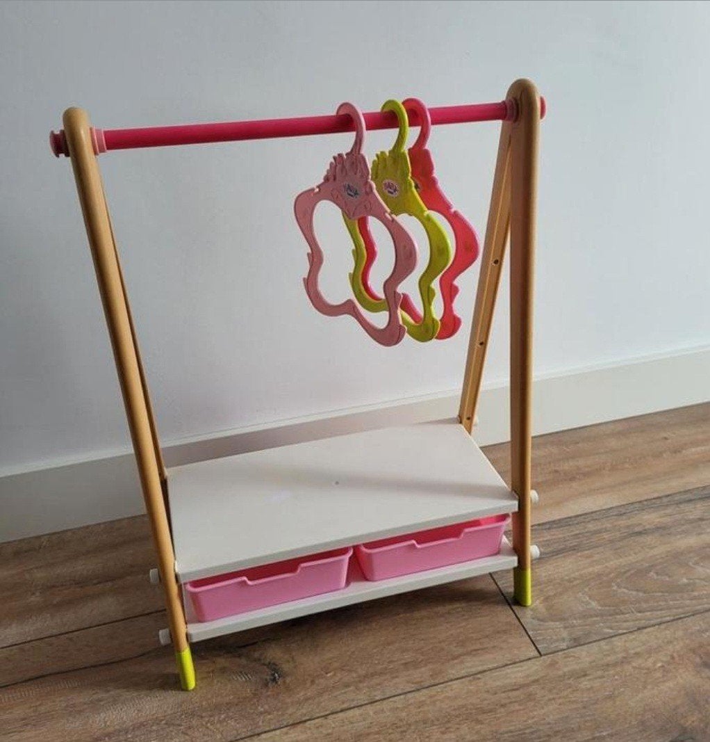 Baby Born Kleding rek met  hangertjes Babyborn, Kinderen en Baby's, Ophalen, Zo goed als nieuw, Babypop