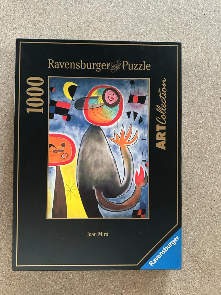 Ravensburger Art Collection Miro Puzzle 1000 stukjes, Ophalen of Verzenden, 500 t/m 1500 stukjes, Zo goed als nieuw, Legpuzzel