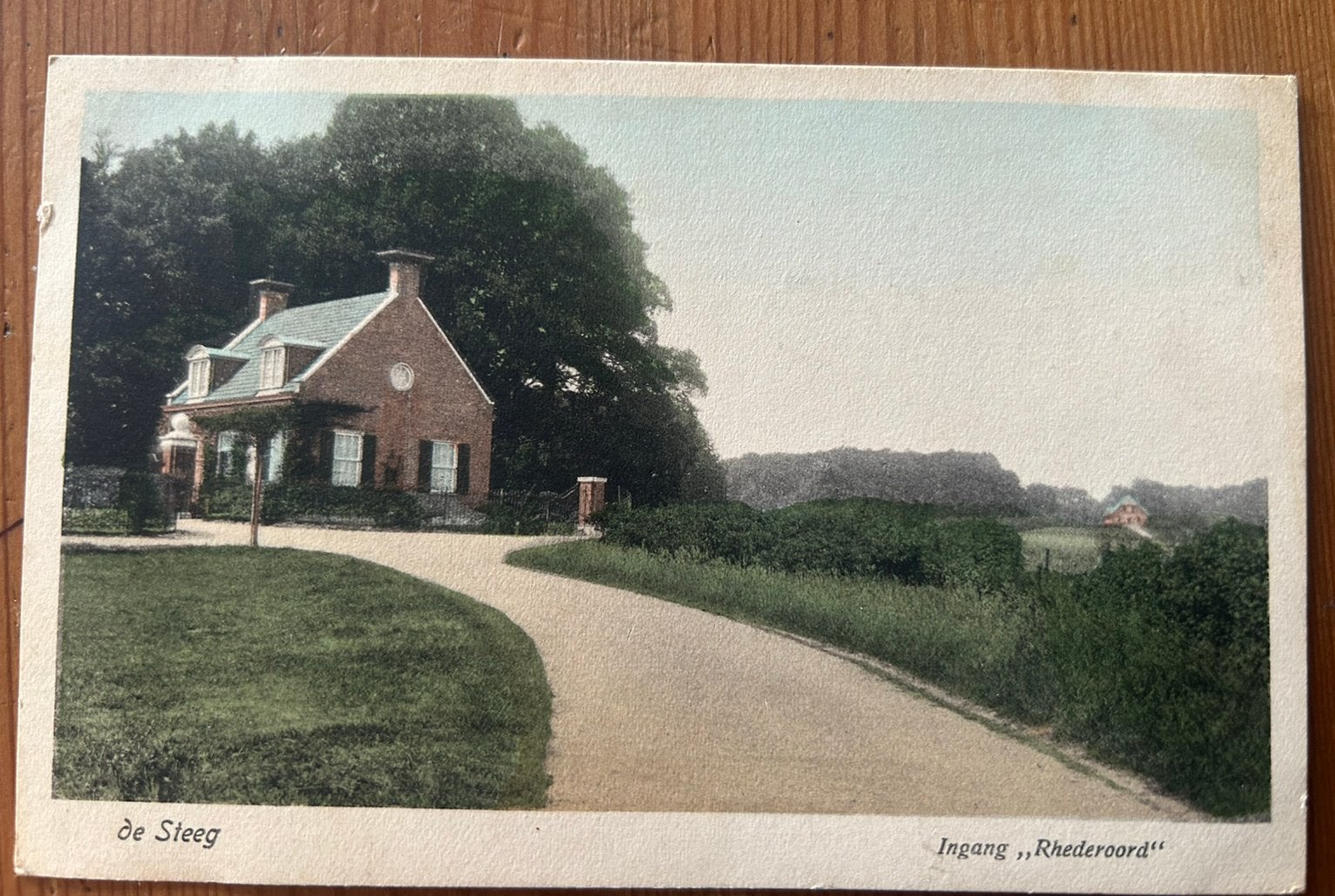 Vintage kaart van “ Landgoed. De Steeg “, Verzamelen, Ansichtkaarten | Nederland, Ophalen of Verzenden, 1920 tot 1940, Gelopen