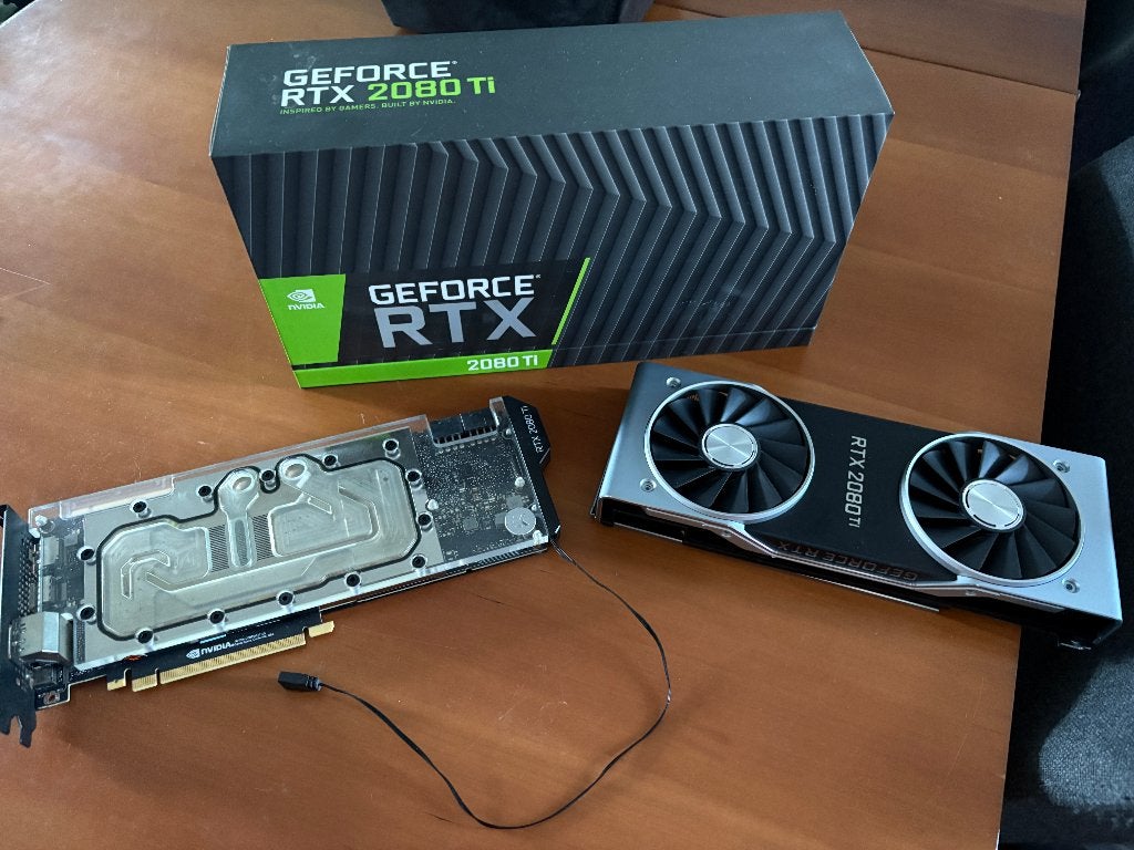 Nvidia RTX 2080TI FE met Classic EKWB Water Block, Computers en Software, Videokaarten, Gebruikt, GDDR6, PCI-Express 4, Ophalen of Verzenden