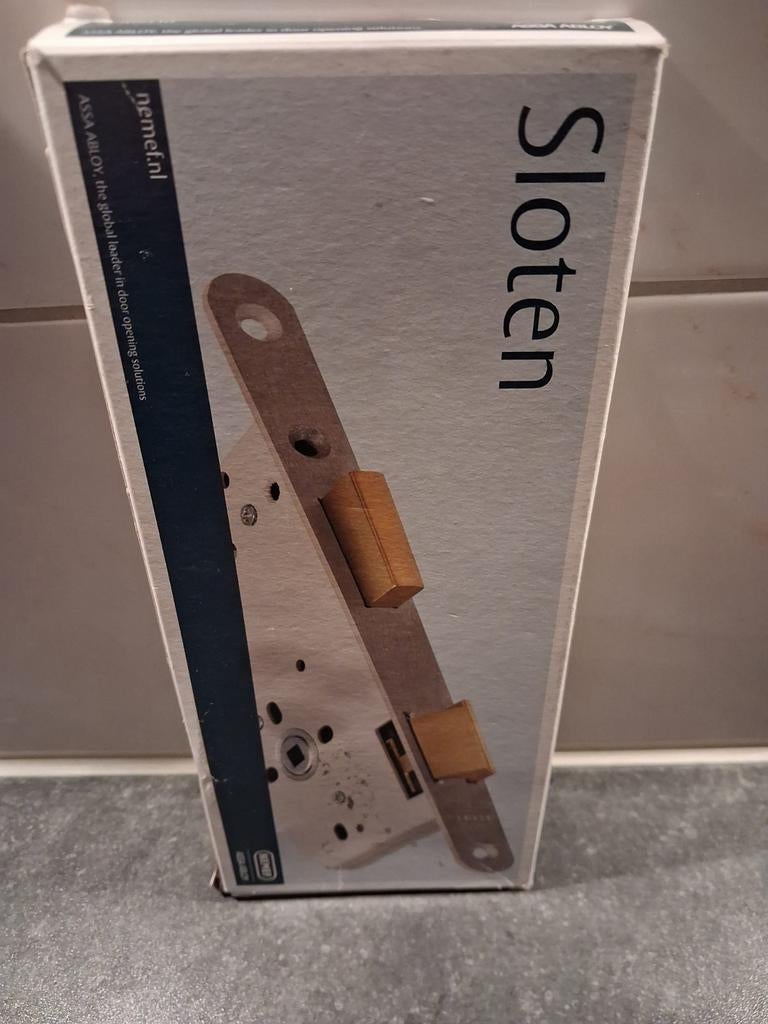 Splinternieuw badkamerslot NEMEF, Ophalen of Verzenden, Nieuw, Rvs, Slot