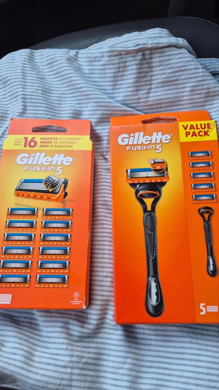 gillette fusion 17 mesjes plus houder nu!!!!, Ophalen, Nieuw, Gehele gezicht