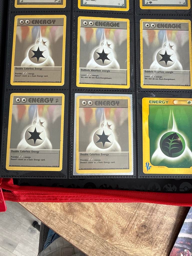 5x Pokémon Double Colorless Energy Kaarten (BS 96), Ophalen of Verzenden, Gebruikt, Meerdere kaarten