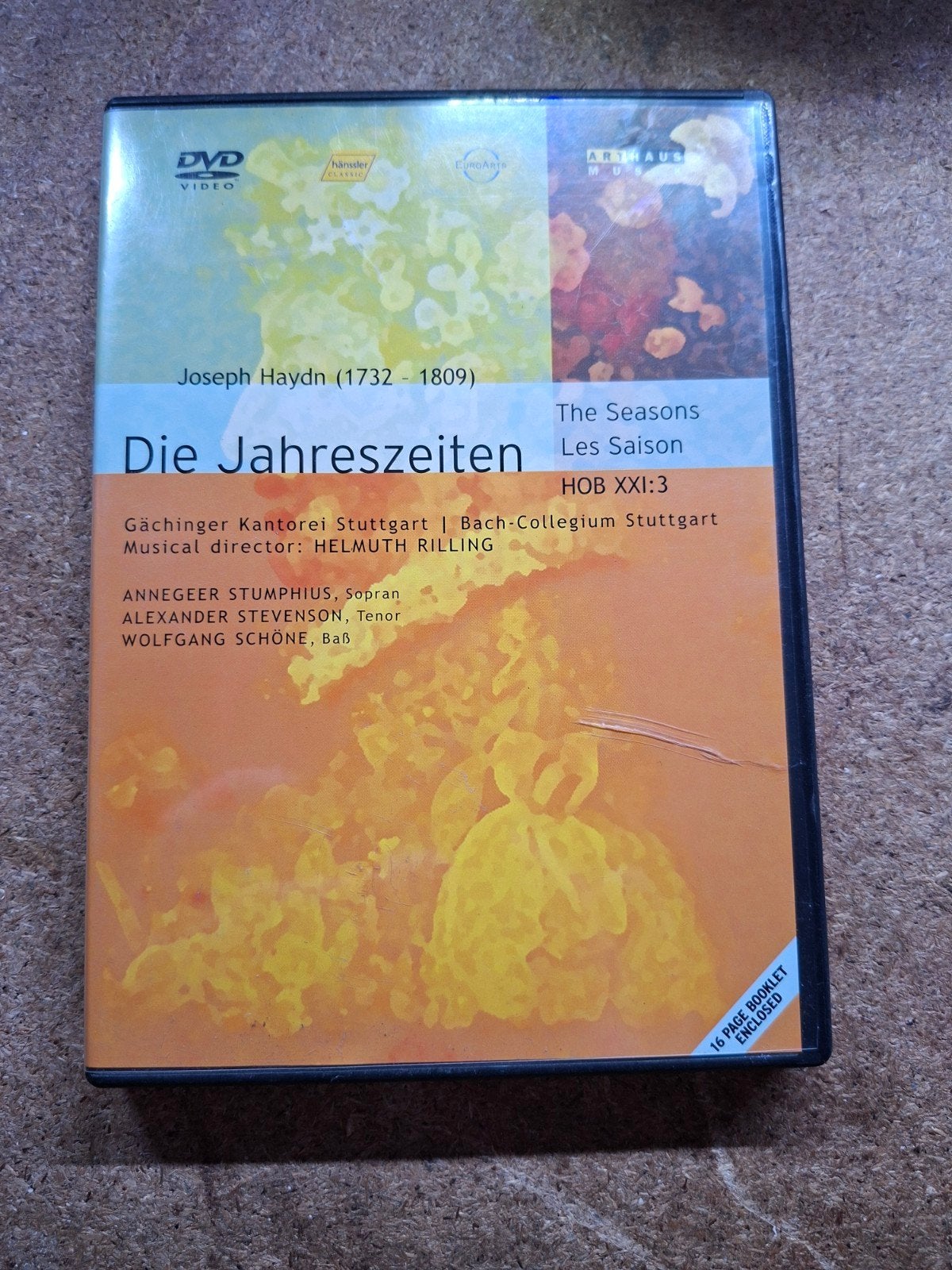 Joseph Haydn - Die Jahreszeiten DVD (Oratorium HOB XXI:3), Alle leeftijden, Engels, Ophalen of Verzenden, Inclusief boekje