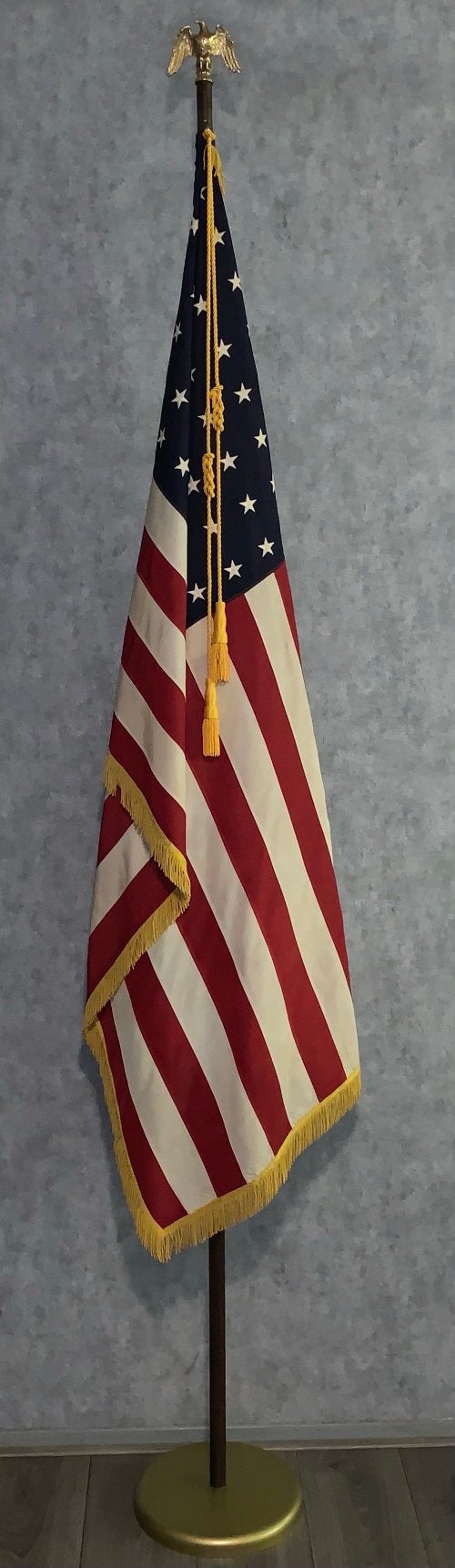 US WW2 office flag 48 geborduurde sterren met eagle topper, Ophalen, Amerika