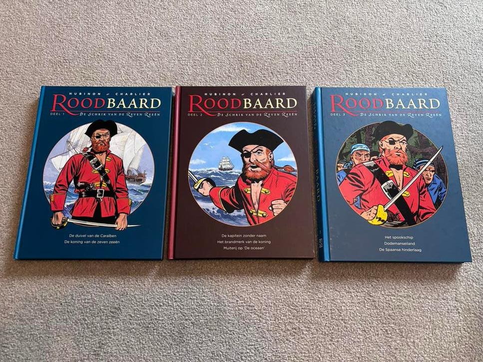 Roodbaard integraal, delen 1-3 - Nieuwstaat, Meerdere stripboeken, Ophalen of Verzenden, Nieuw