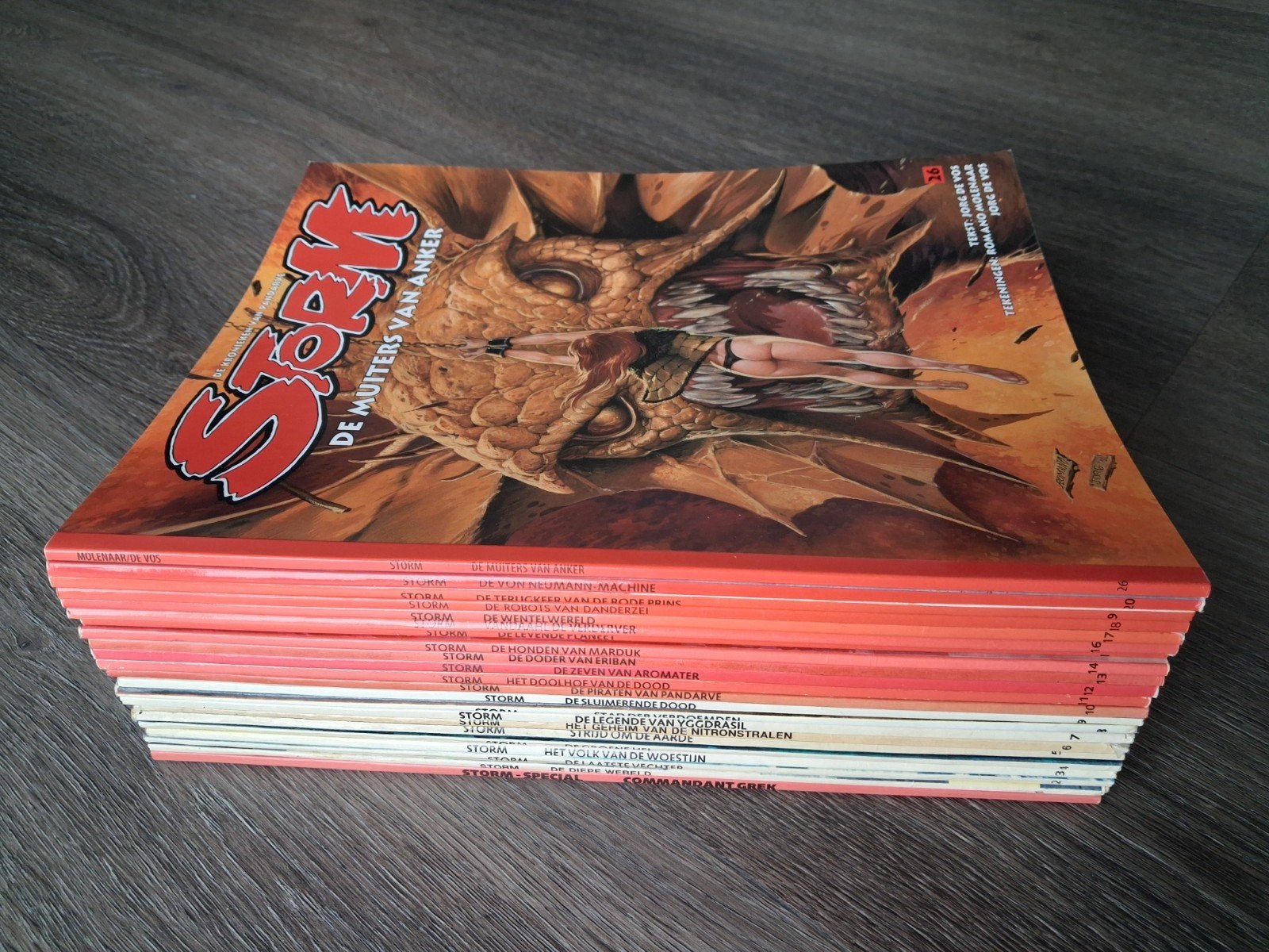 Storm 22x, Boeken, Complete serie of reeks, Ophalen of Verzenden, Gelezen, Don Lawrence