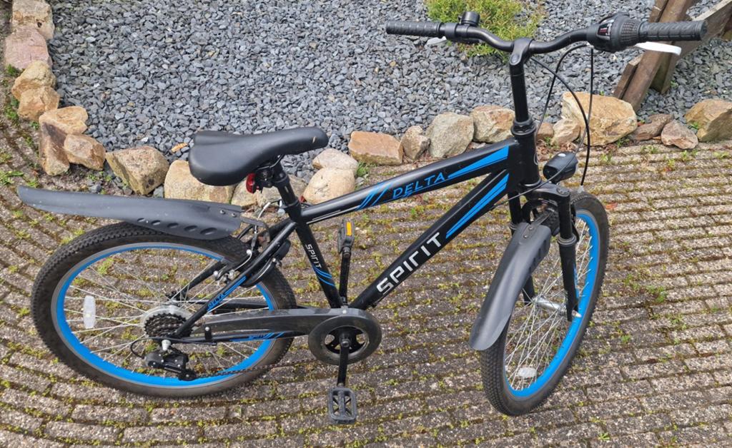 Spirit Delta 24 inch kinderfiets met 6 versnellingen, Fietsen en Brommers, Fietsen | Mountainbikes en ATB, Gebruikt, Velgrem, Ophalen